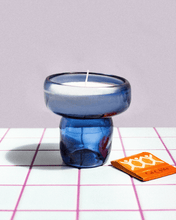 Load image into Gallery viewer, Blue Candle &amp; Incense holder
