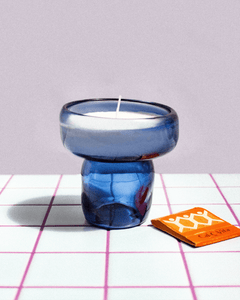 Blue Candle & Incense holder