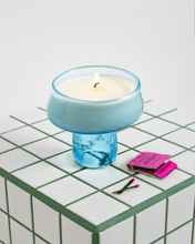 Load image into Gallery viewer, Light Blue Candle &amp; Incense Holder